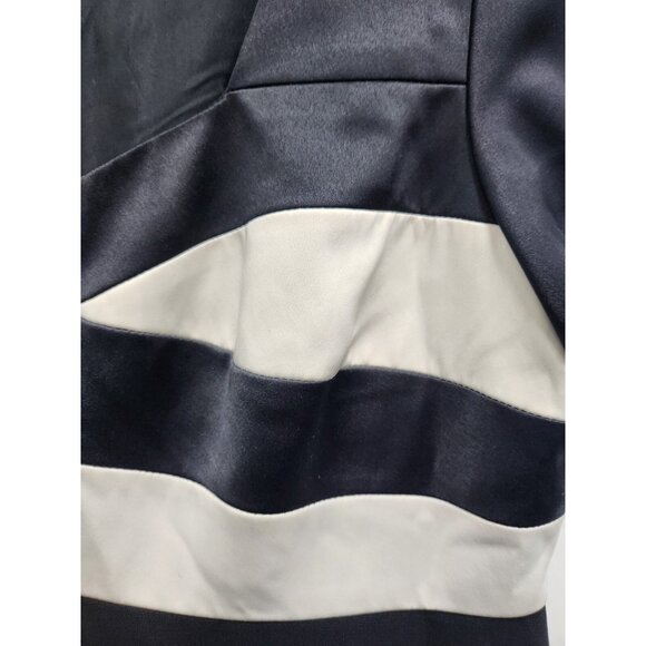 VTG Liz Claiborne Night Womens Maxi Dress Size 16 Black Short Sleeve Cocktail - Picture 3 of 8